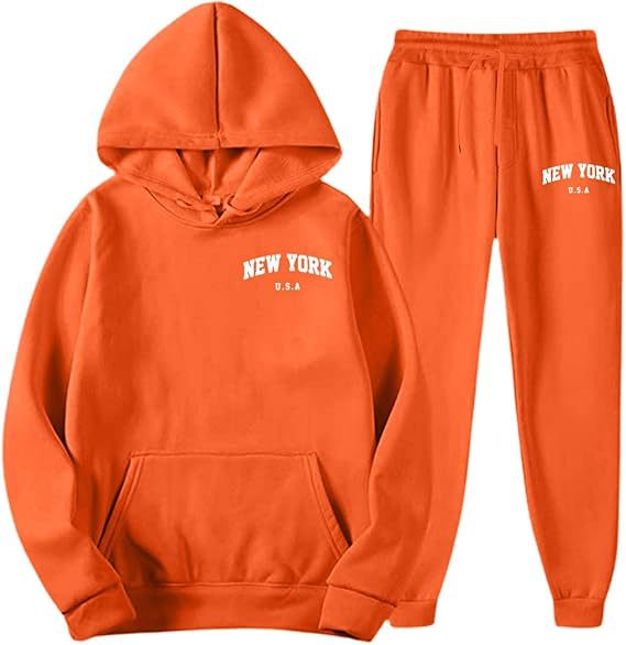 Women's Hooded Sweat Suit with high-quality material and modern lettering Skjora