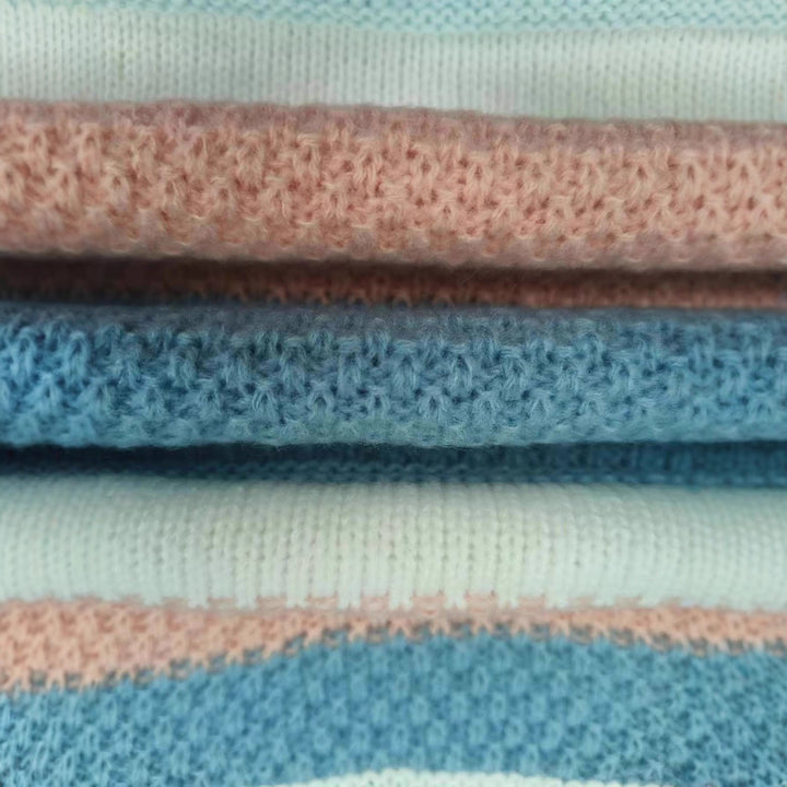 Damer trendy genser med unik stripe struktur og avslappet snitt Skjora