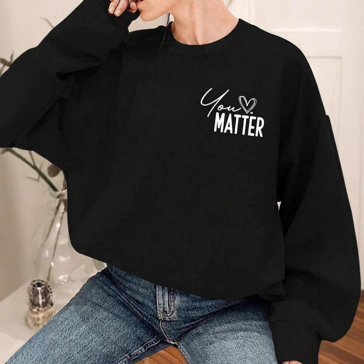 Dame sweatshirt med inspirerende design og avslappet passform Skjora