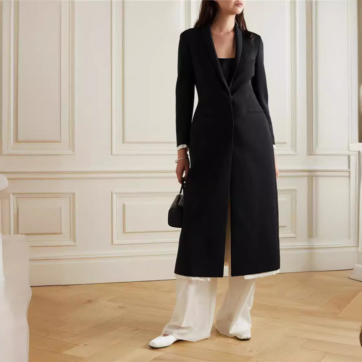 Dame elegant Dufflecoat med stilig revers Skjora