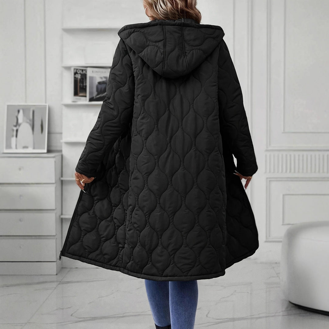Dame hettejakke med elegant quilt og lange ermer Skjora