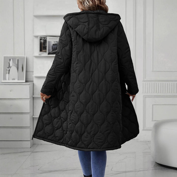 Dame hettejakke med elegant quilt og lange ermer Skjora