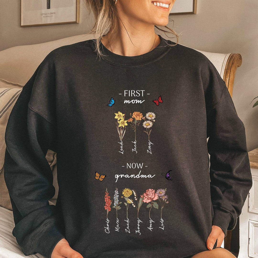 Damegenser med blomstermotiv og inspirerende tekst Skjora