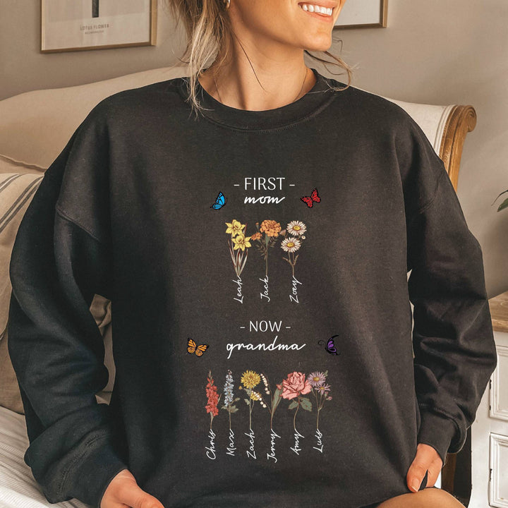 Damegenser med blomstermotiv og inspirerende tekst Skjora