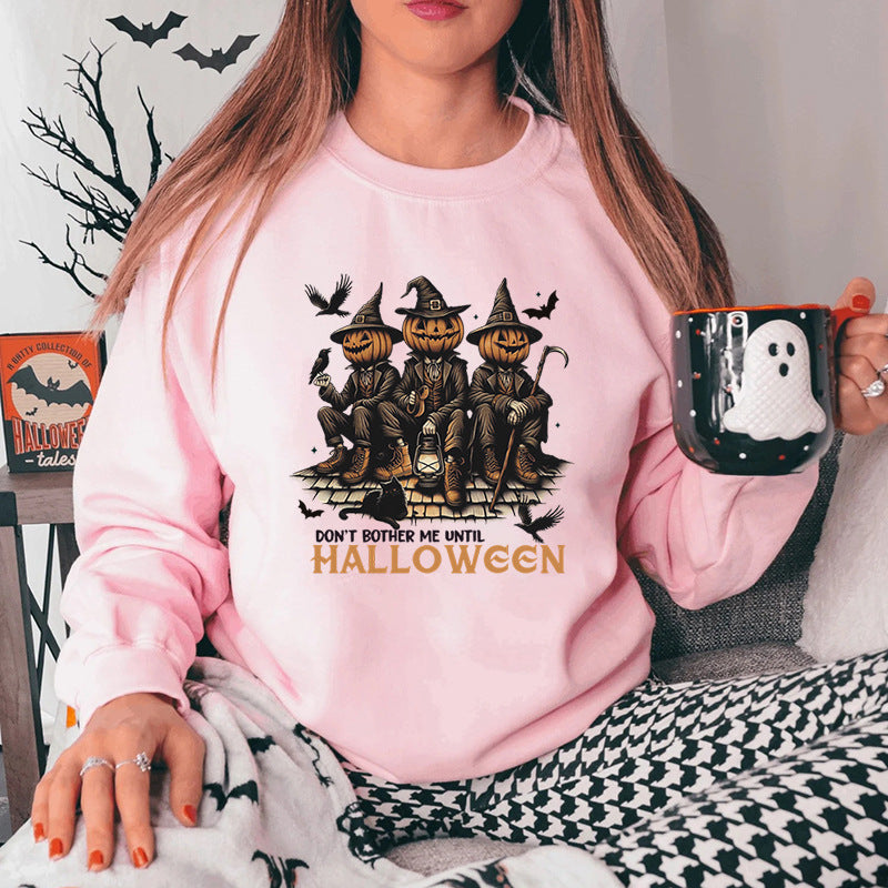 Dame sweatshirt med sesongens Halloween-motiv og komfortabel passform Skjora