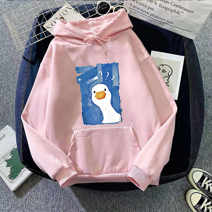 Damen Kapuzenpullover mit verspieltem Entenmotiv Skjora 1772613013