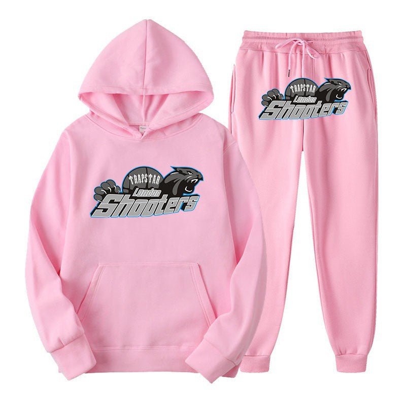 Dame herre hoodie og jogger-sett med urbant sportdesign Skjora