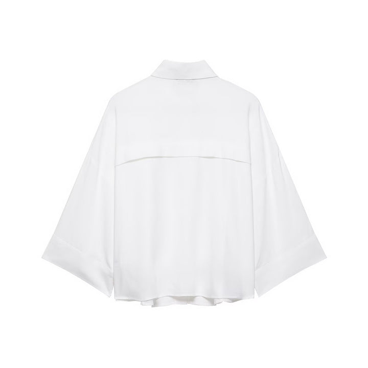 Damer avslappet skjorte med oversized snitt og praktiske lommer Skjora