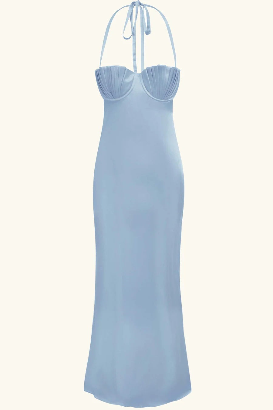 Damen Abendkleid mit tailliertem Oberteil und raffinierten Falten Skjora