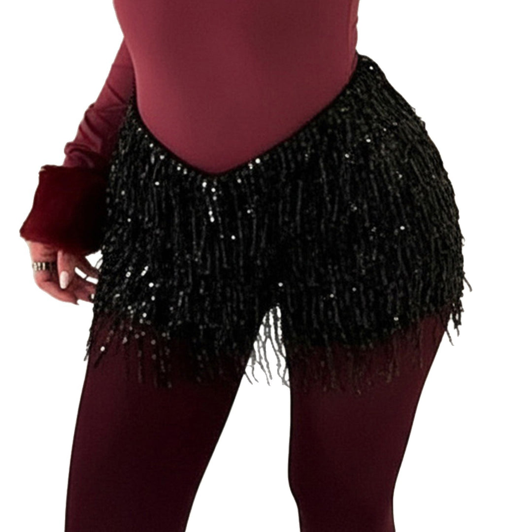 Dame Funksjons-Hotpants med elegant strassdesign Skjora