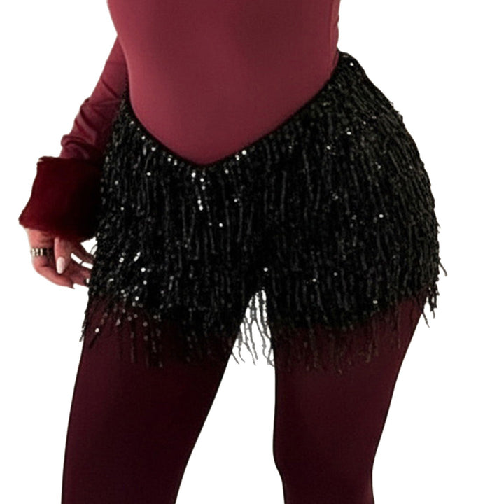 Dame Funksjons-Hotpants med elegant strassdesign Skjora