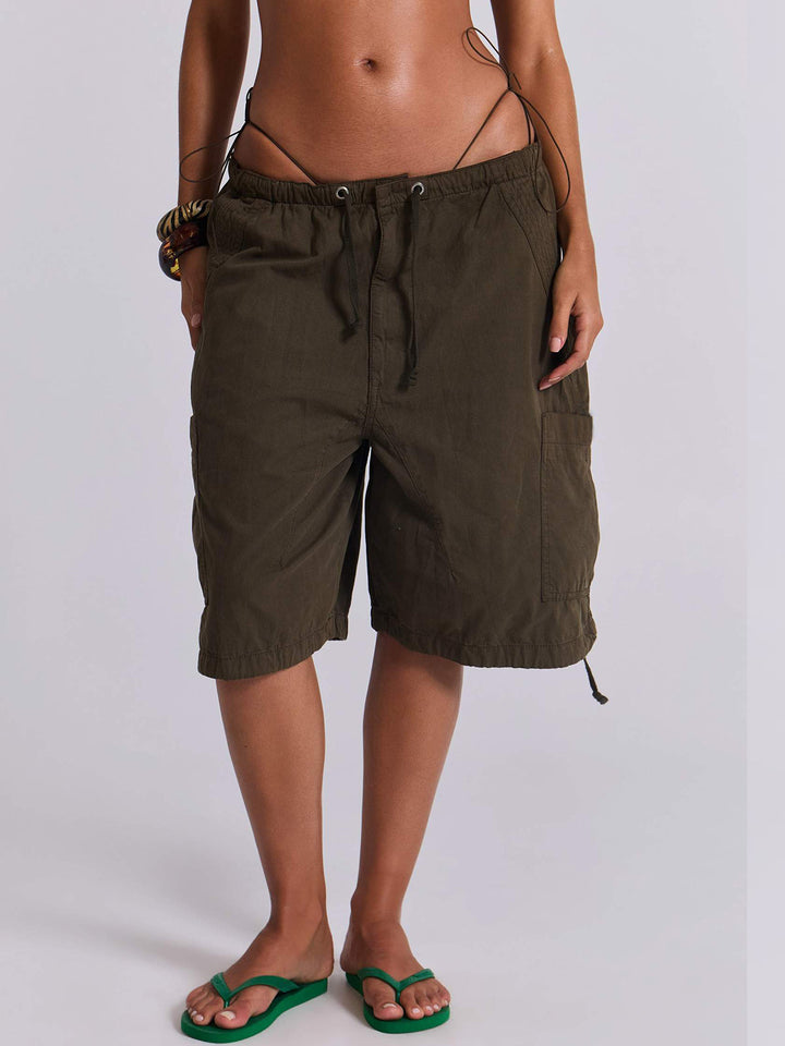 Dame casual korte Cargo-shorts med justerbar midje og praktiske lommer Skjora