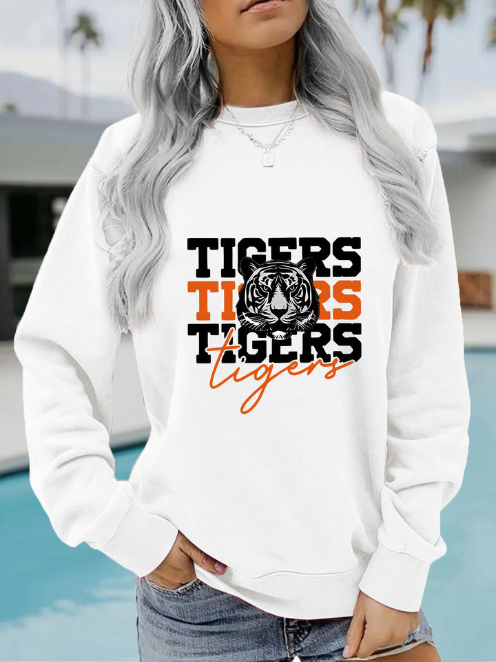 Damegenser med dyrelignende tigermønster og avslappet passform Skjora