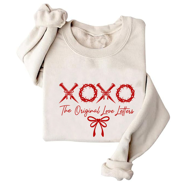 Dame avslappet genser med unik tekst og mykt materiale Skjora