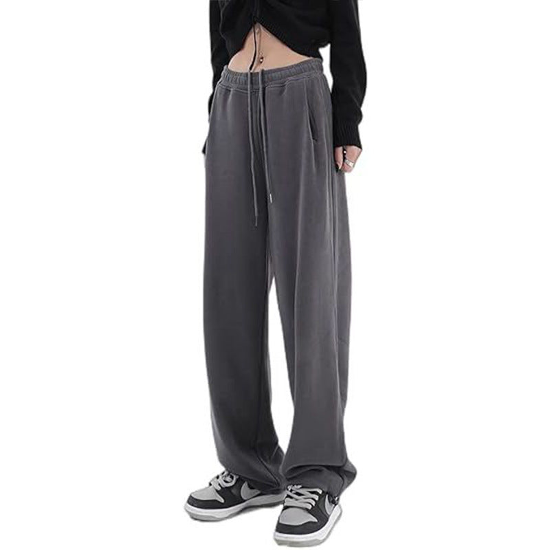 Damer løs sitte leisure bukser laget av mykt sweatshirt materiale med praktiske lommer Skjora