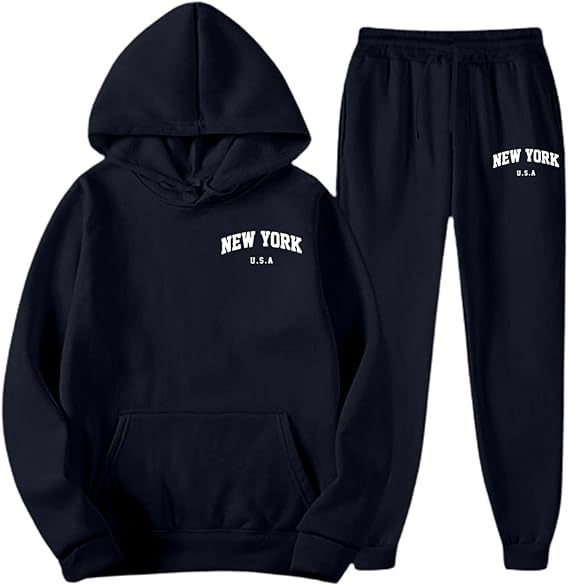 Women's Hooded Sweat Suit with high-quality material and modern lettering Skjora