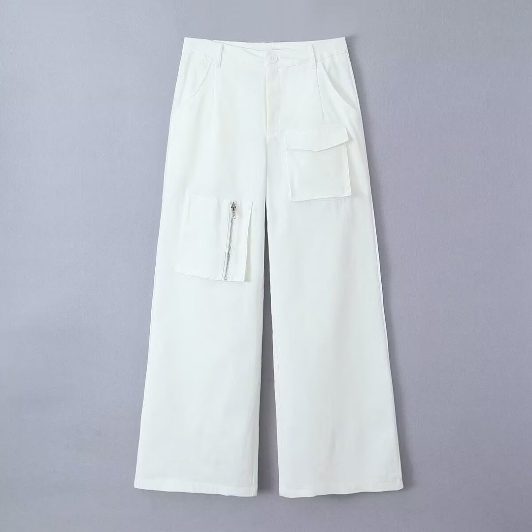 Dame Cargo-bukser med praktiske lommer og moderne snitt Skjora