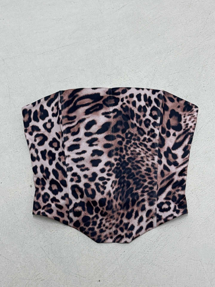 Damer bustier med dyreprint og figurskjærende snitt Skjora