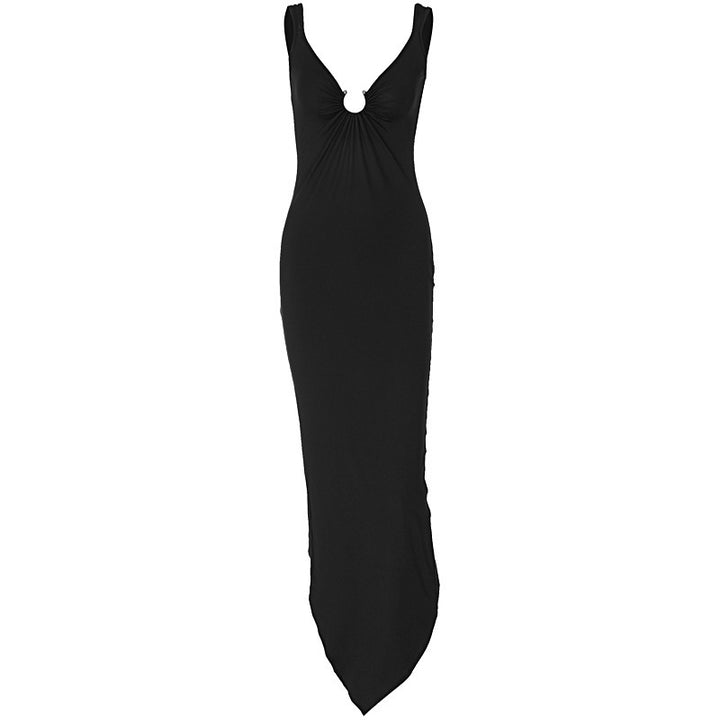 Damer Figurtilpasset Maxikjole med raffinert Cut-Out og moderne design Skjora