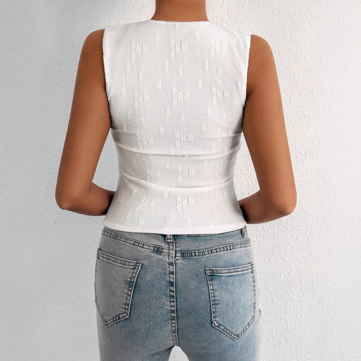 Damer Elegant og innovativt Crop-Top Skjora