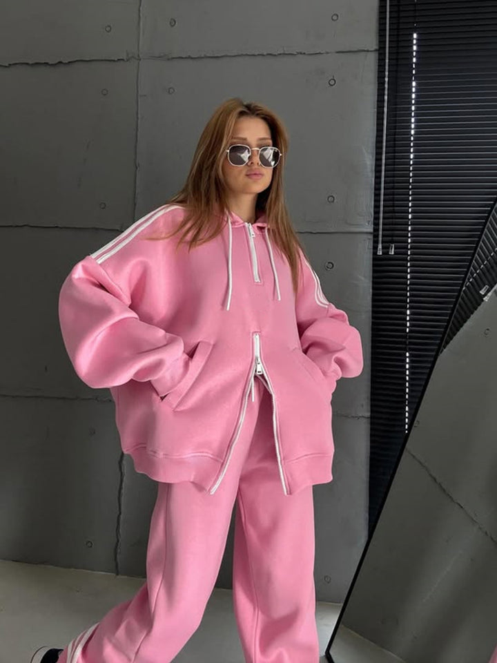 Dame jentedress oversized hettejakke med praktiske lommer Skjora