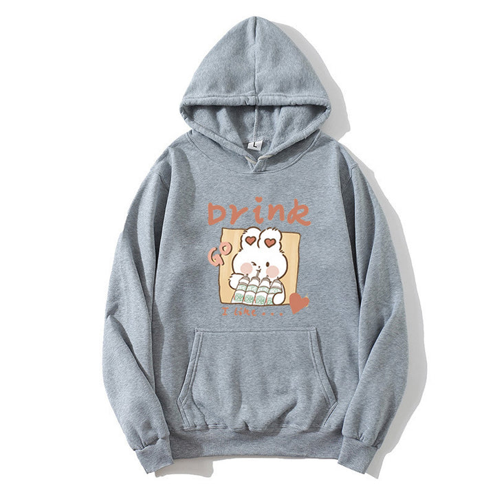 Ladies' Hoodie with Cute Kitten Motif Skjora