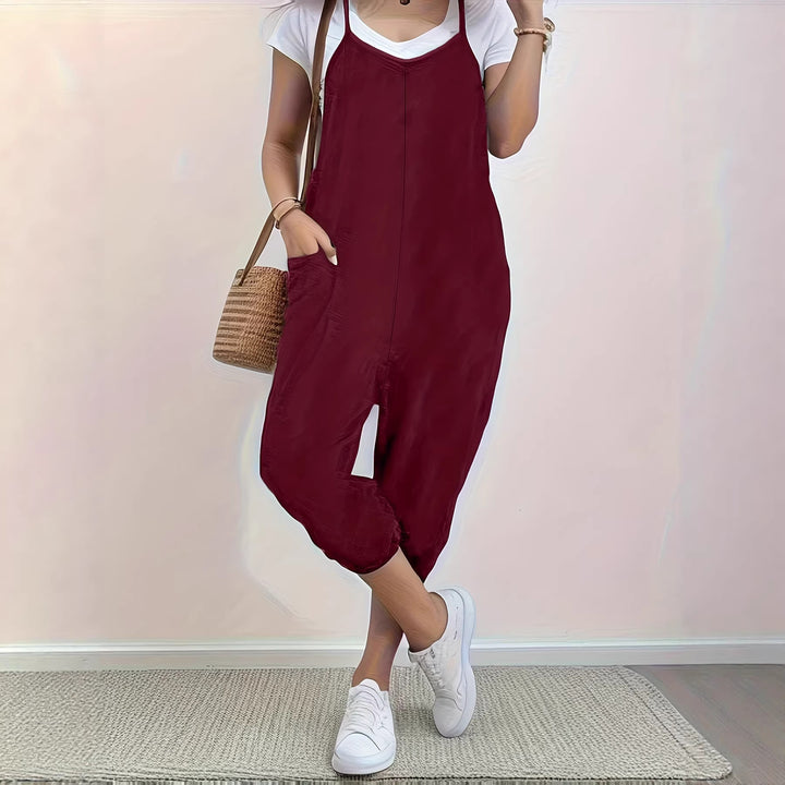 Dame jumpsuit med behagelig passform og praktiske lommer Skjora