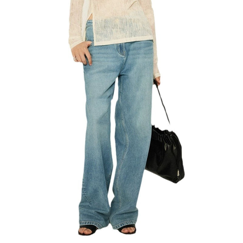Damer høyt liv bootcut jeans laget av høyverdig denim Skjora