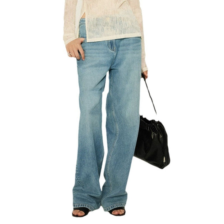 Damer høyt liv bootcut jeans laget av høyverdig denim Skjora