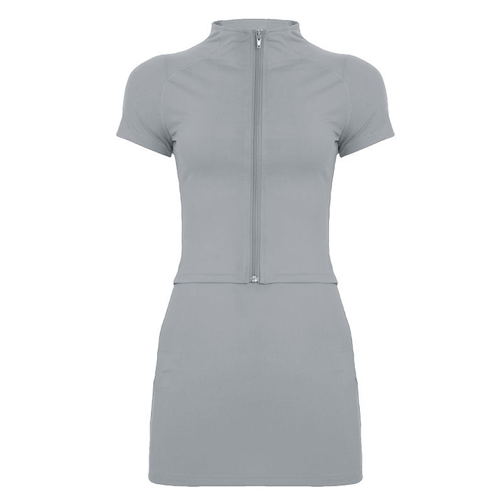 Women's sporty set with zip and fitted cut Skjora