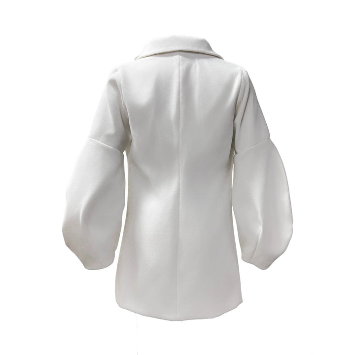 Kvindernes elegante dobbeltbrystet blazer kjole med voluminøse ærmer Skjora