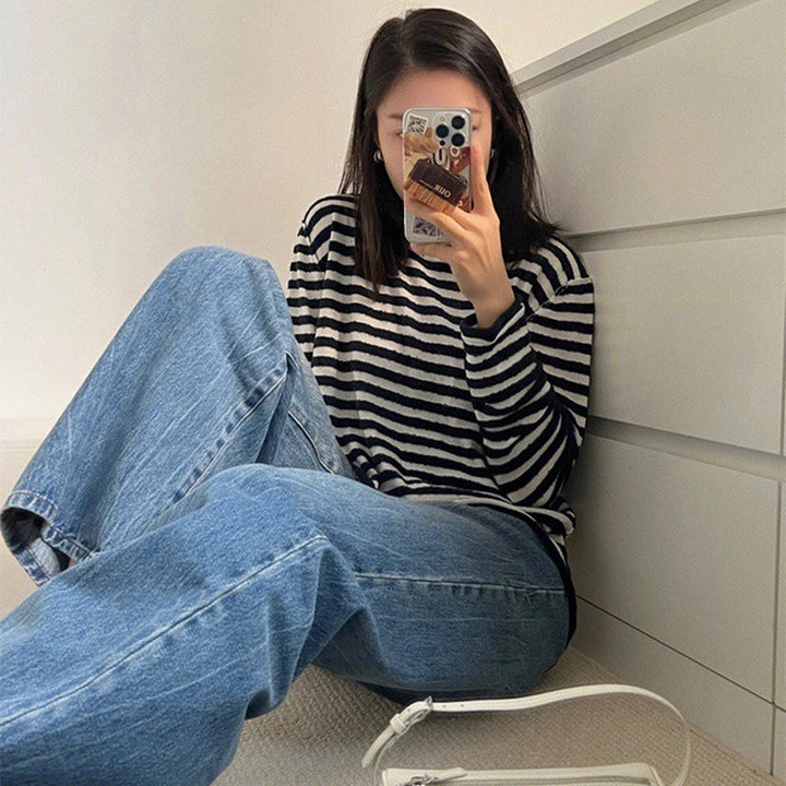 Damer casual og vid skjørt jeans Skjora