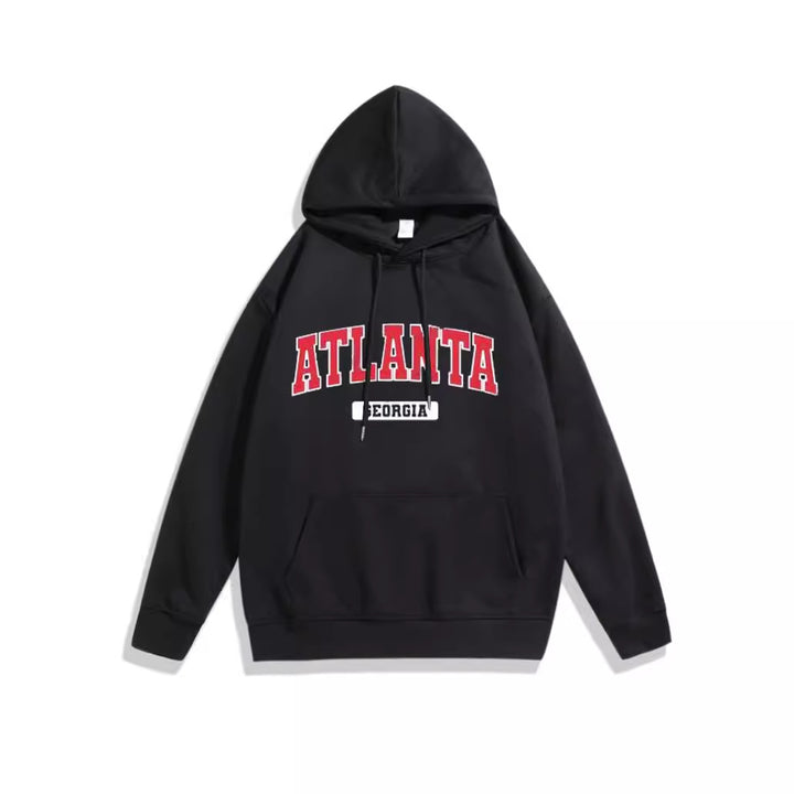 Damen Kapuzenpullover mit stylischem Atlanta-Print Skjora