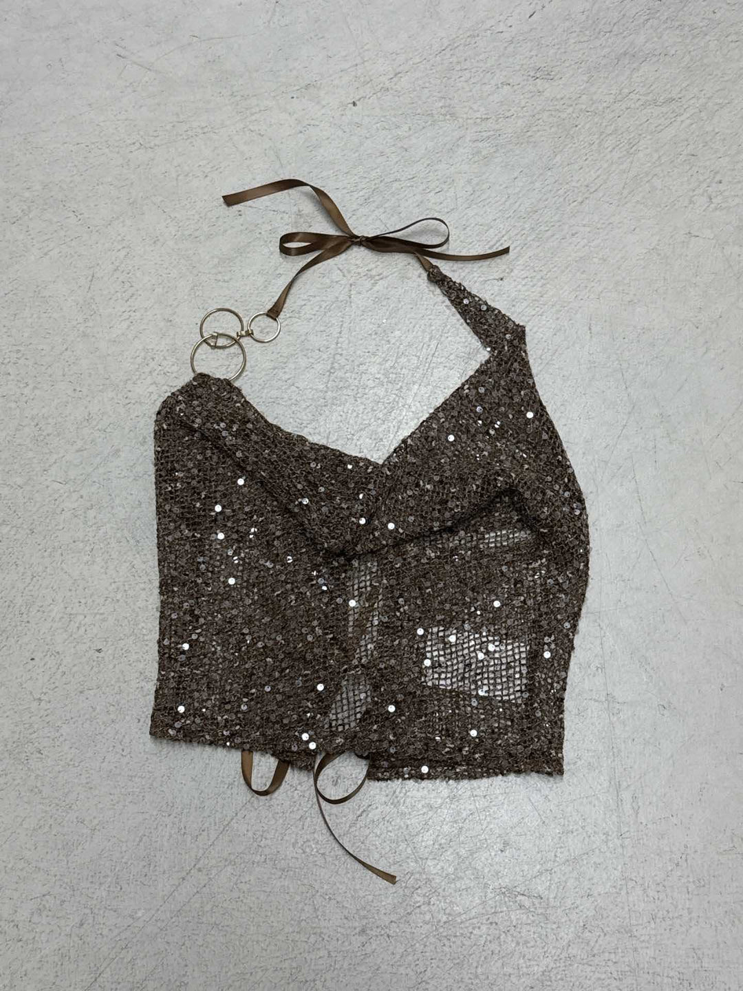 Damer Trendy heklebluse med ringdetaljer Skjora