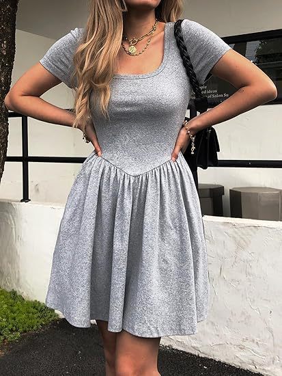 Women's Short-Sleeve Dress Skjora