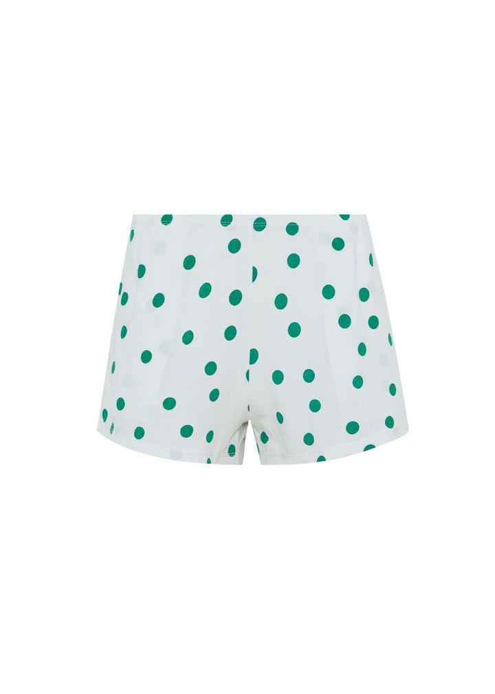 Dame korte boxershorts med kjærlig designet prikkemønster Skjora