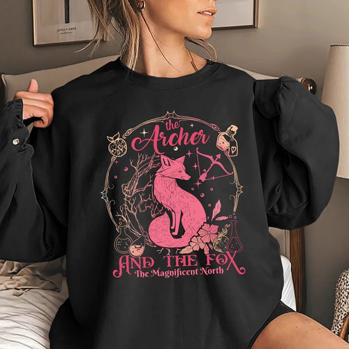 Dame sweatshirt med kreativt dyremotiv og inspirerende trykk Skjora