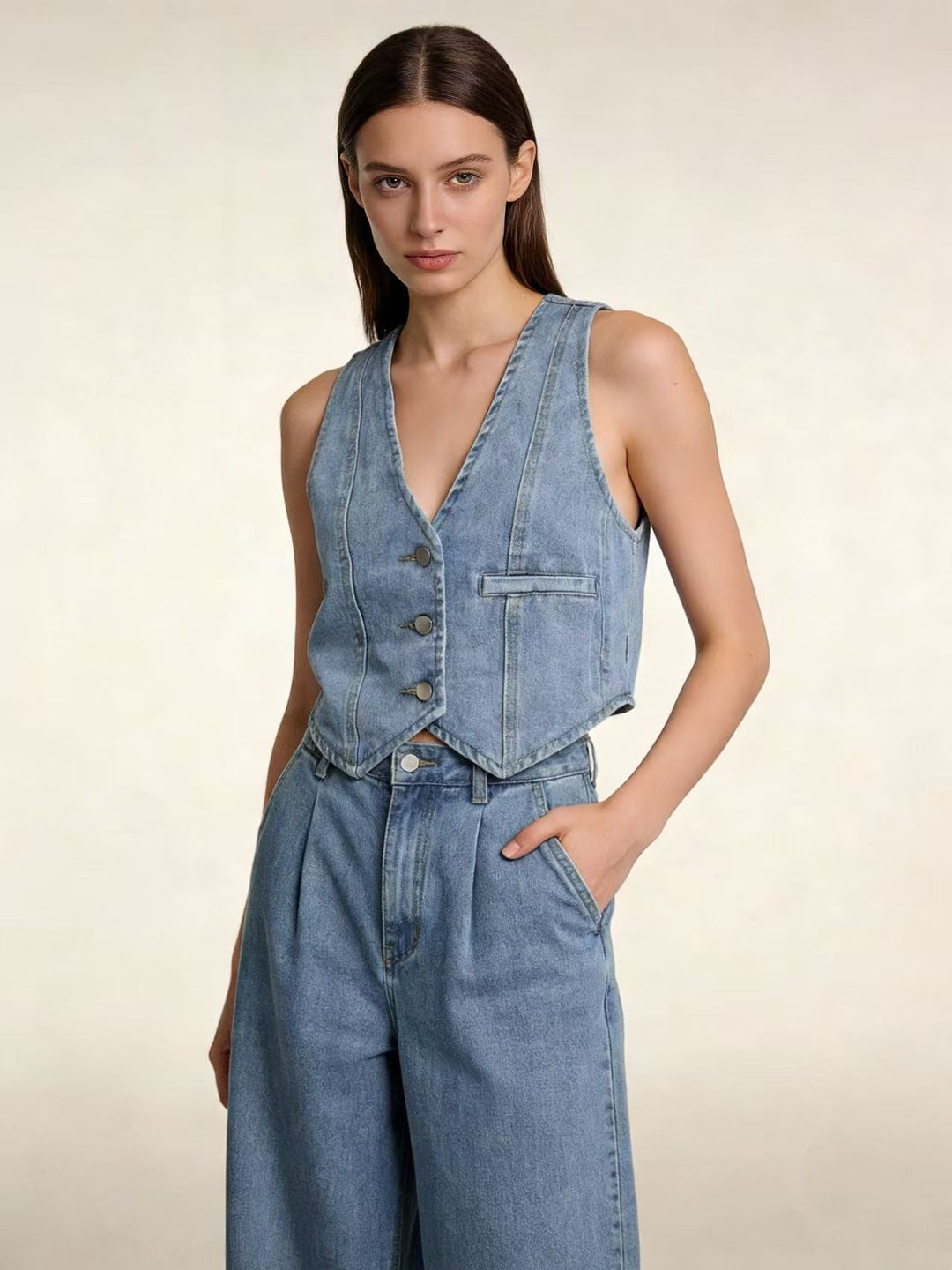 Dame Jeansexperience Vest Skjora