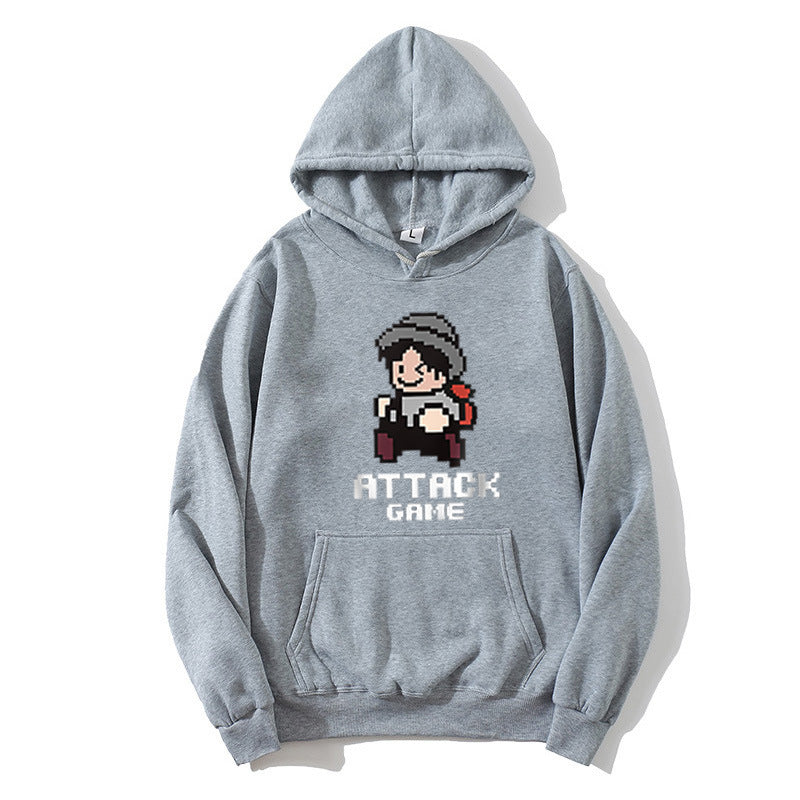 Women's Hoodie with Playful Retro Game Design Skjora