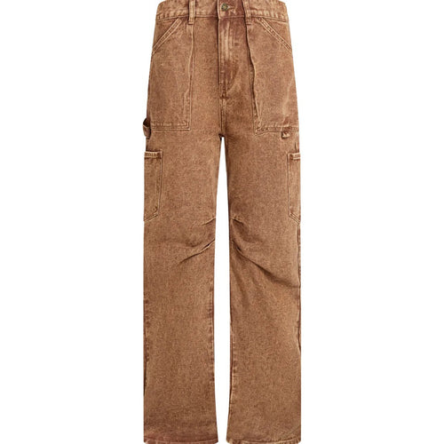Dame Cargo-jeans i avslappet snitt med praktiske lommer Skjora