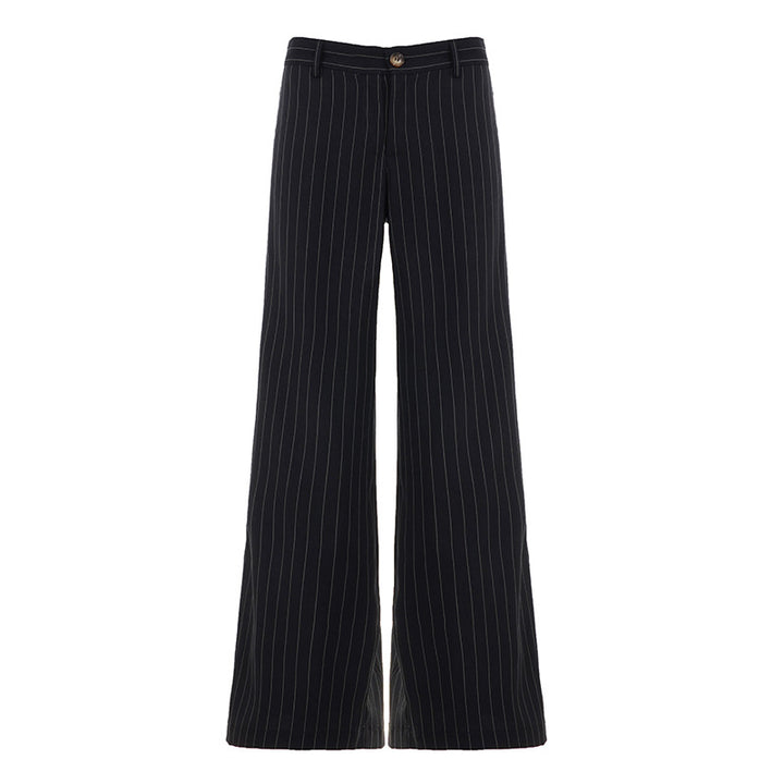 Damer Løse kuttede bukser med figursydd beltedetalj og stripemønster Skjora