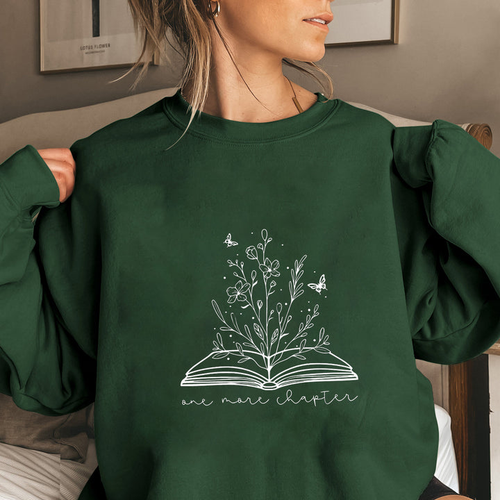 Kvinne genser med elegant blomst design og inspirerende trykk Skjora