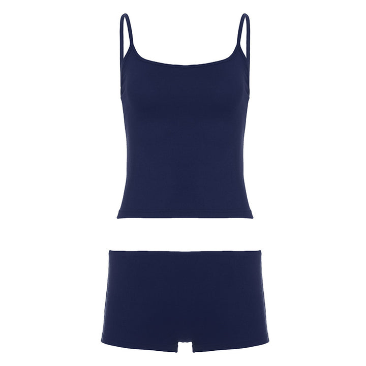 Dame behagelig tanktop og shorts-sett Skjora