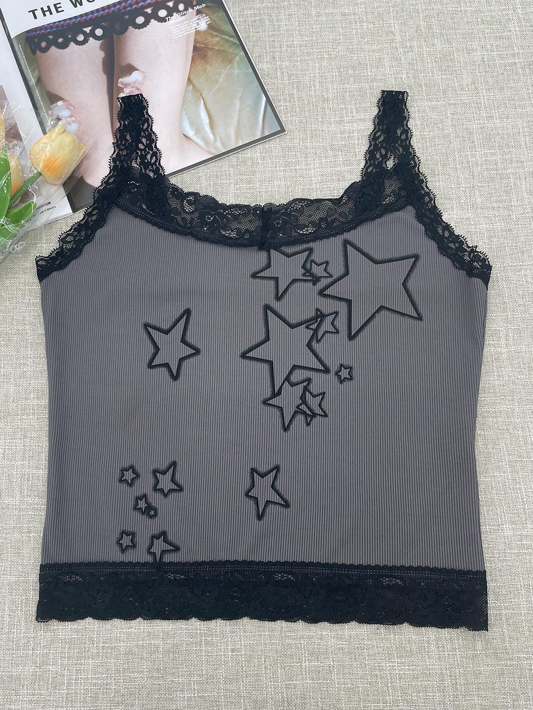 Dame cropped Tanktop med England-design Skjora