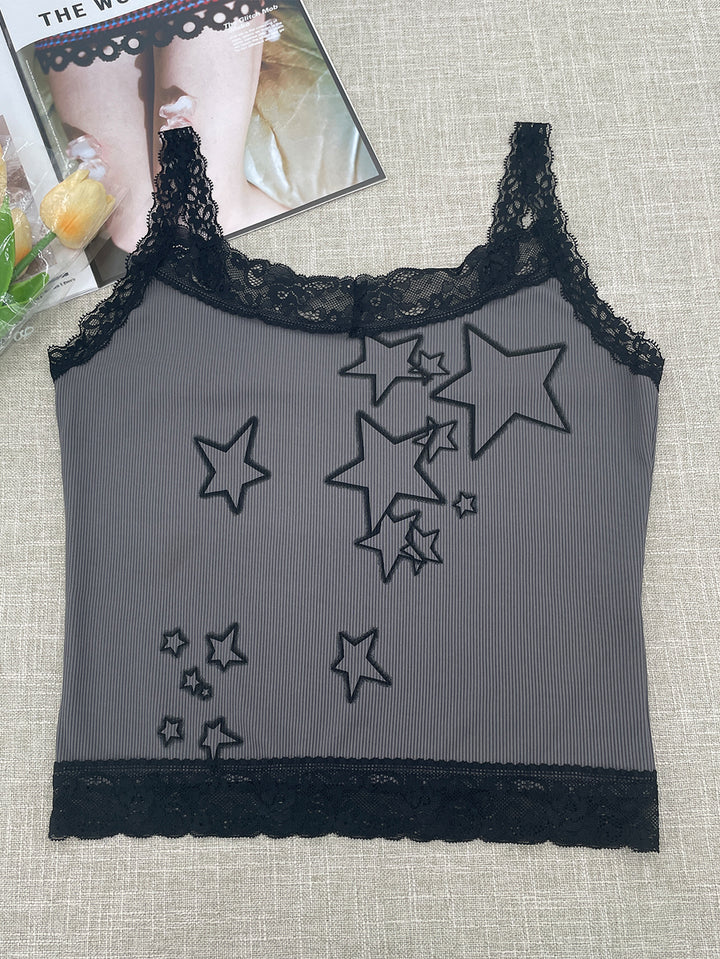 Dame cropped Tanktop med England-design Skjora