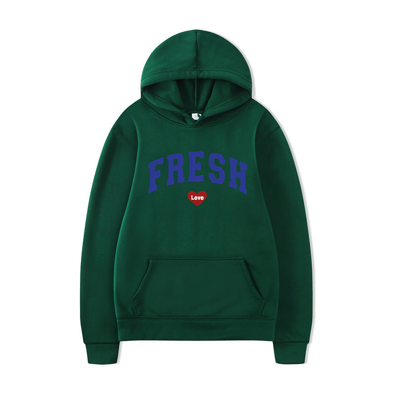 Women's hoodie with playful lettering and soft inner fleece Skjora