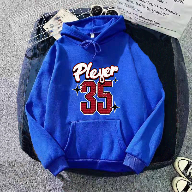 Damer hettegenser med kreativt basketballdesign Skjora
