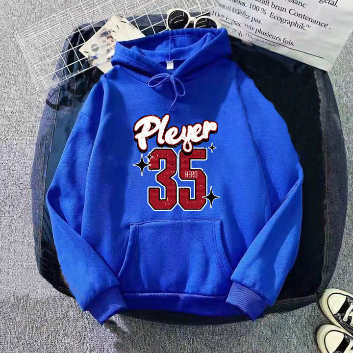 Damer hettegenser med kreativt basketballdesign Skjora