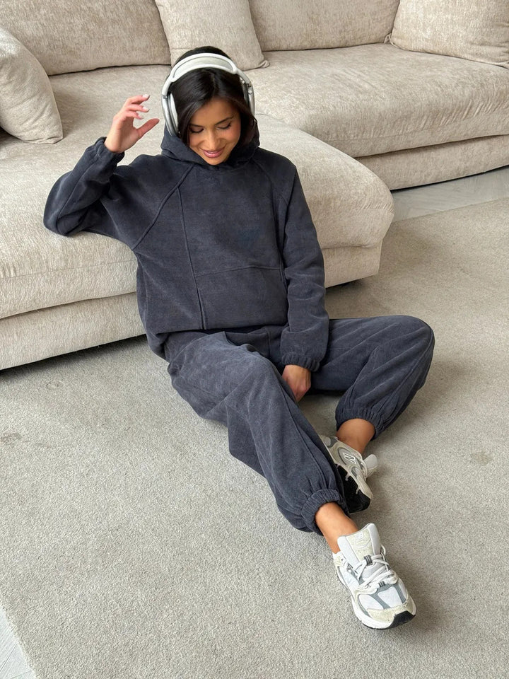Kvinnens cozy fleece fritidssett Skjora