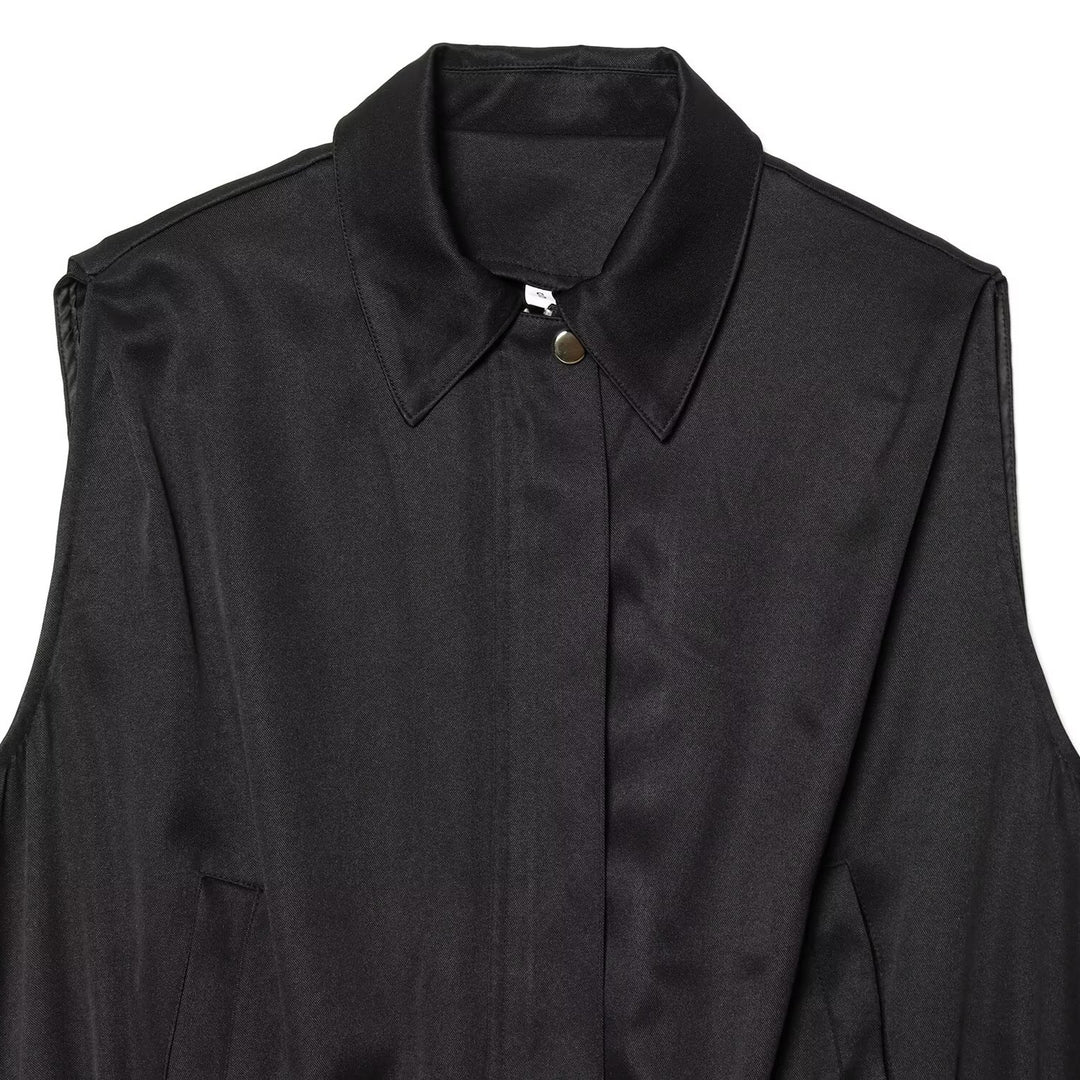 Dame ermeløs Utility Vest med sidelommer og elastisk belte Skjora